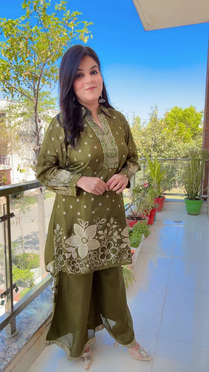 Organza Banarasi Cord set