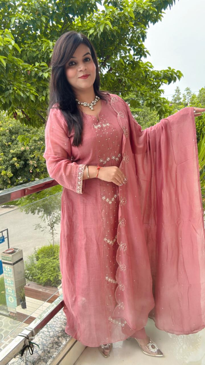 Dusty Rose or Mauve Pink