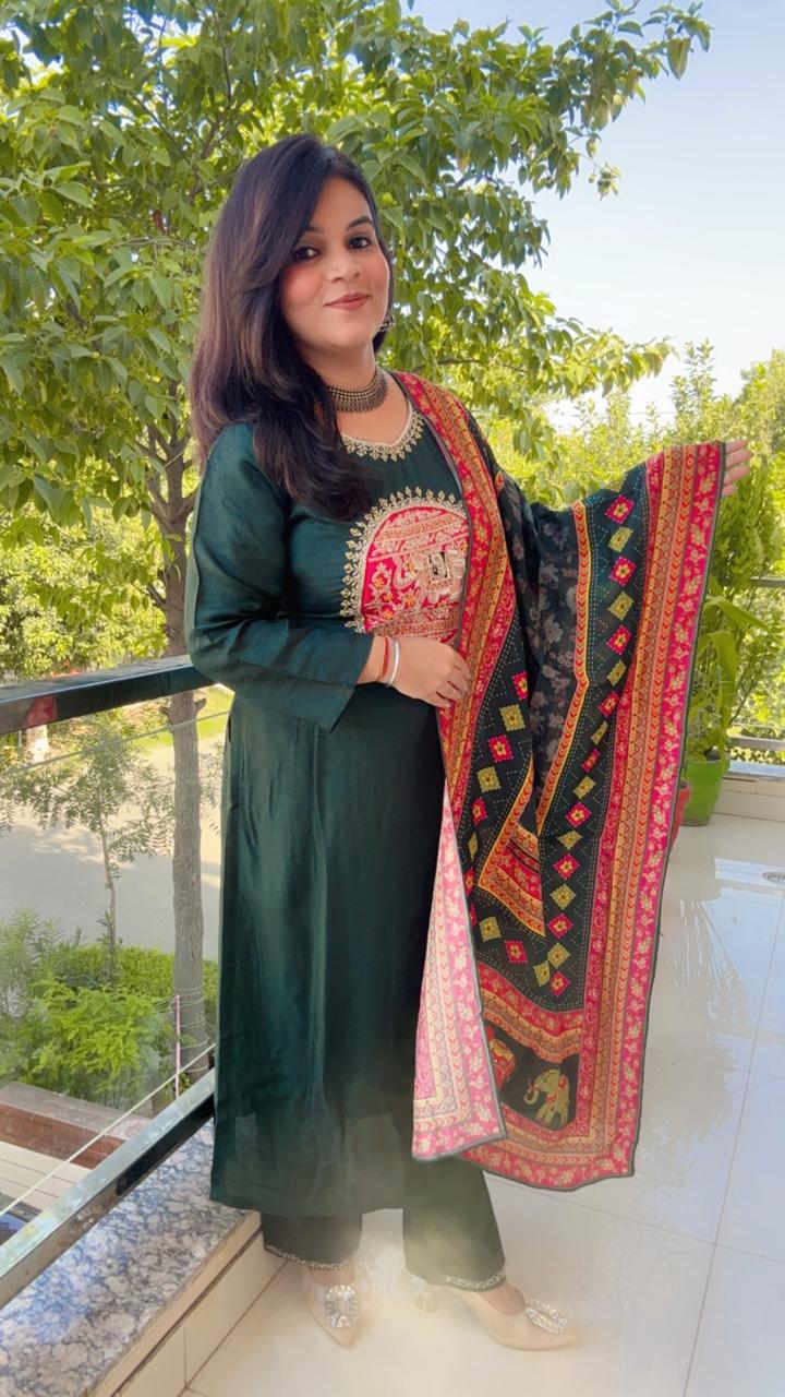 Rich green emerald