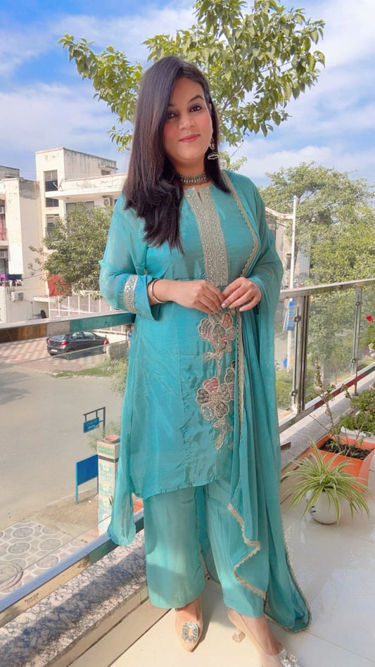 LIGHT BLUE KURTA SET