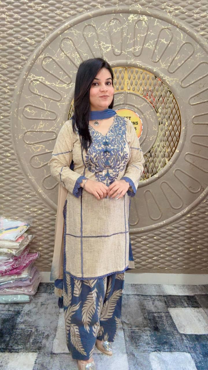 Khadi Cotton Suit Salwar