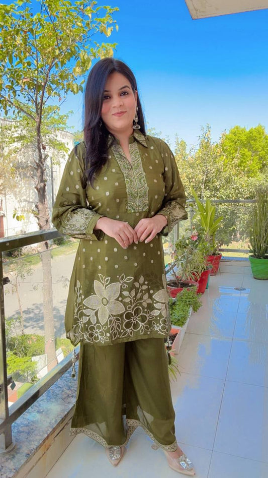 Organza Banarasi Cord set