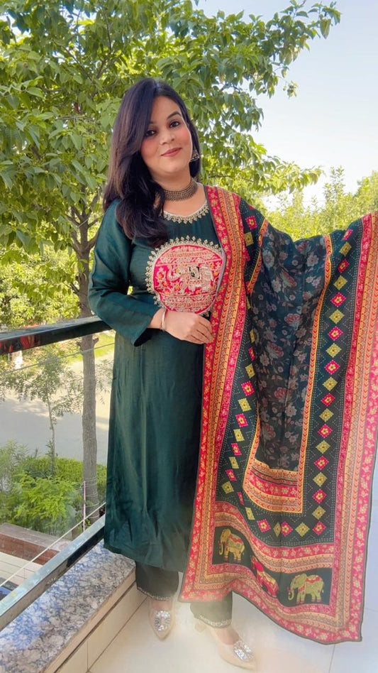 Rich green emerald