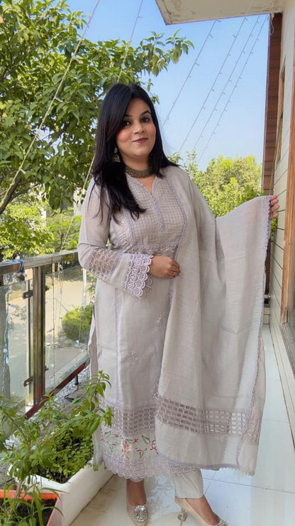 dark silver grey suit with pant