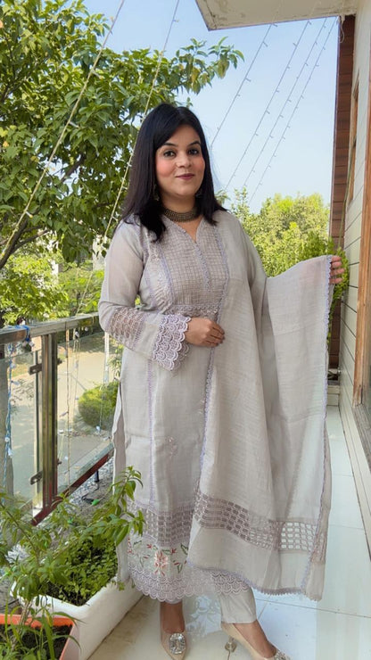 dark silver grey suit with pant