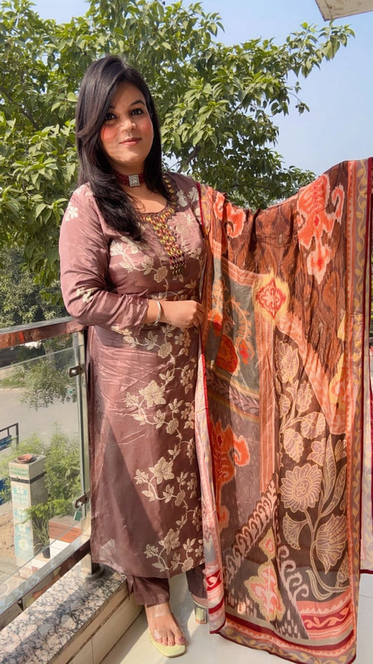 Dusky Rose & Autumn Print