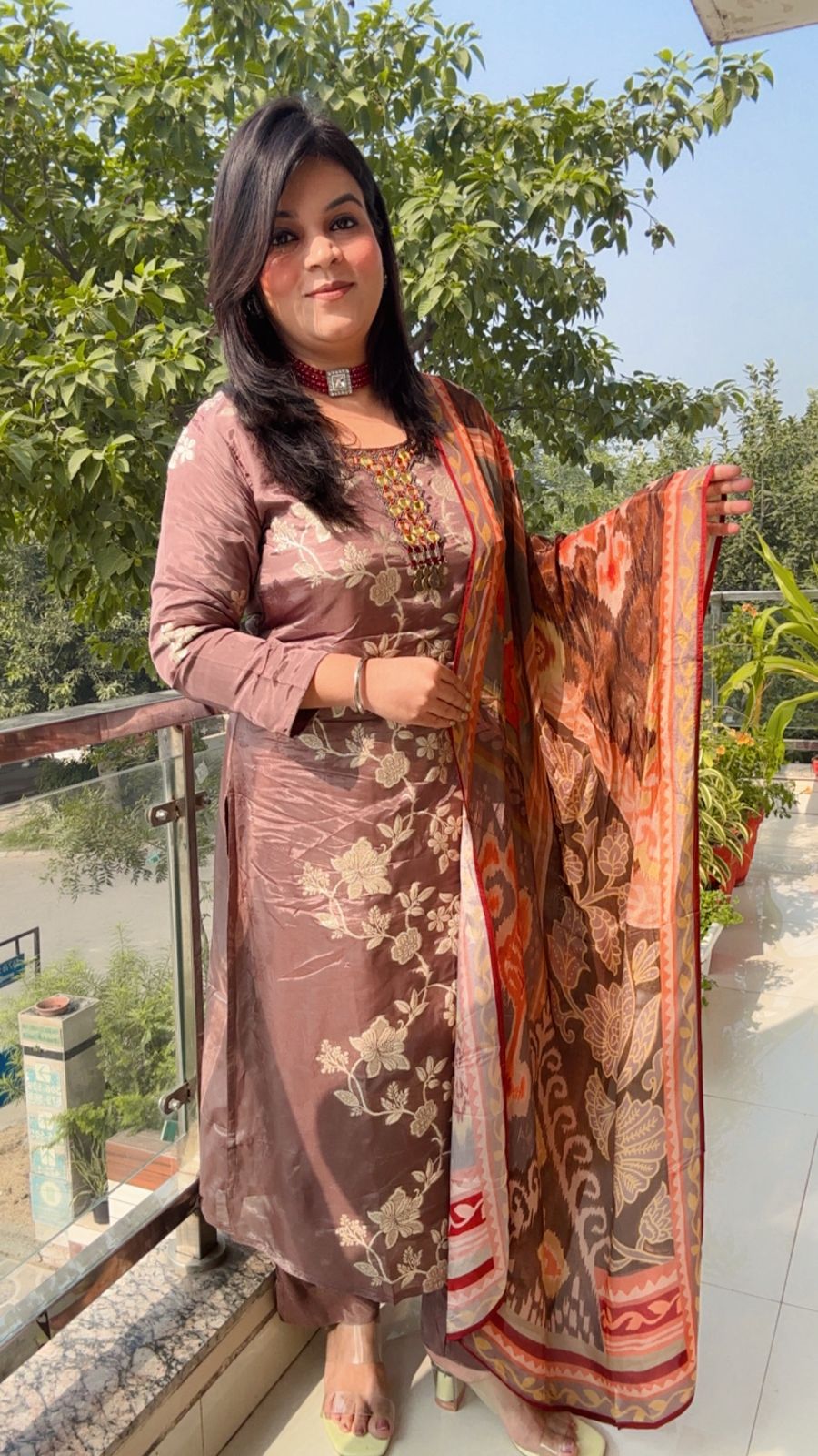 Dusky Rose & Autumn Print