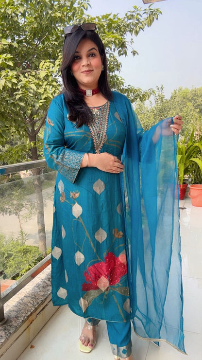 The Blue Watercolor Look