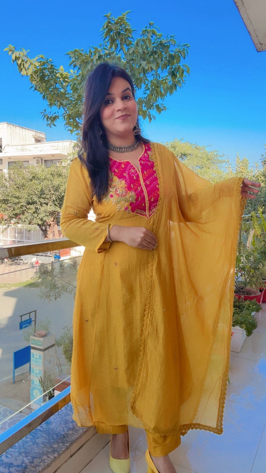 mustard suit