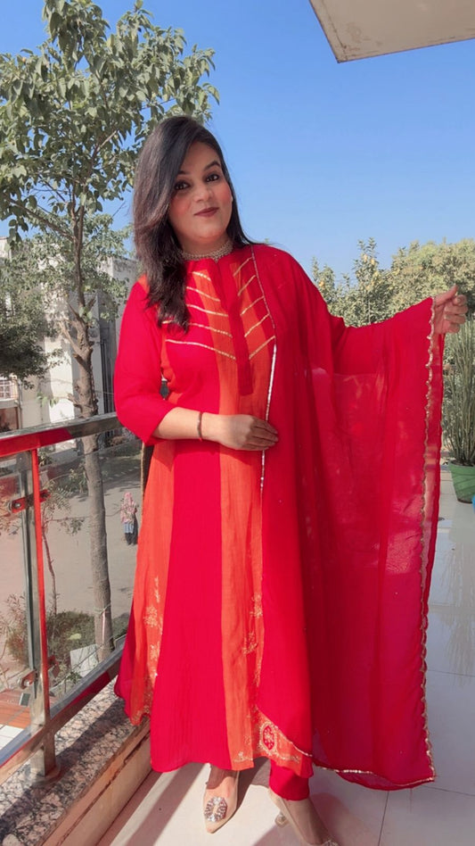 ORANGE OR PINK A - LINE SUIT