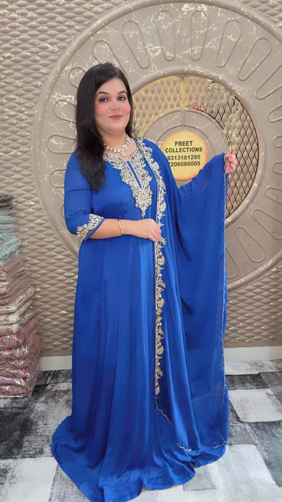 Blue Anarkali Suit
