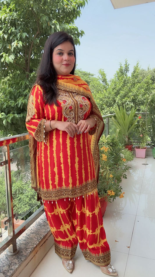 Orange Salwar Suit