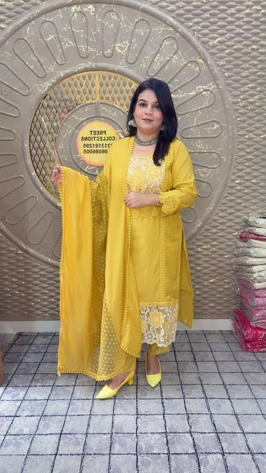 Yellow Mal Cotton Suit