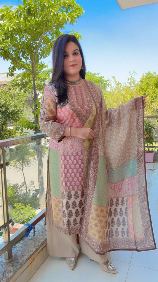 A Patchwork - Style Suit