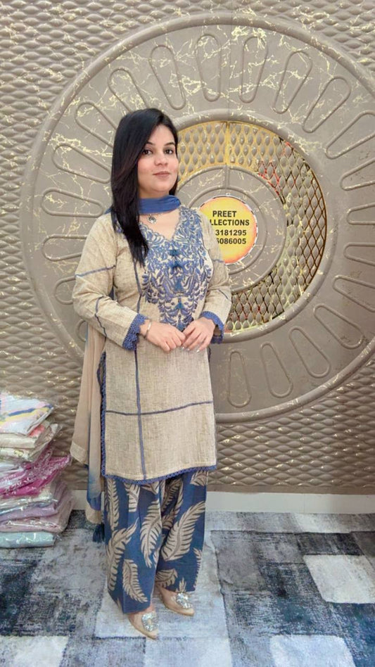Khadi Cotton Suit Salwar