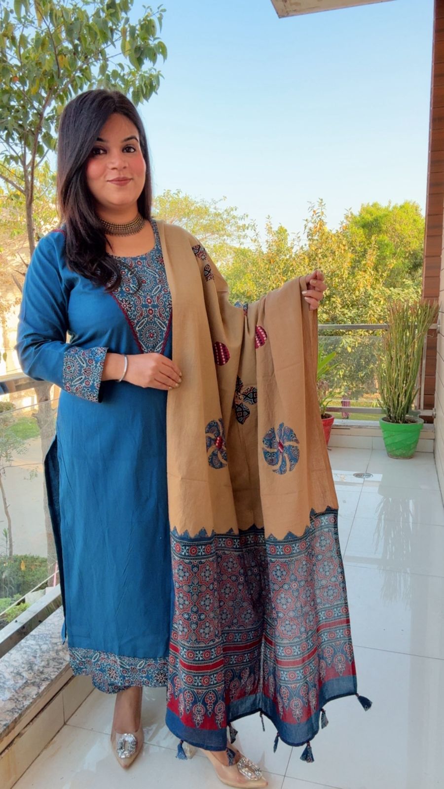 Blue Cotton Suit