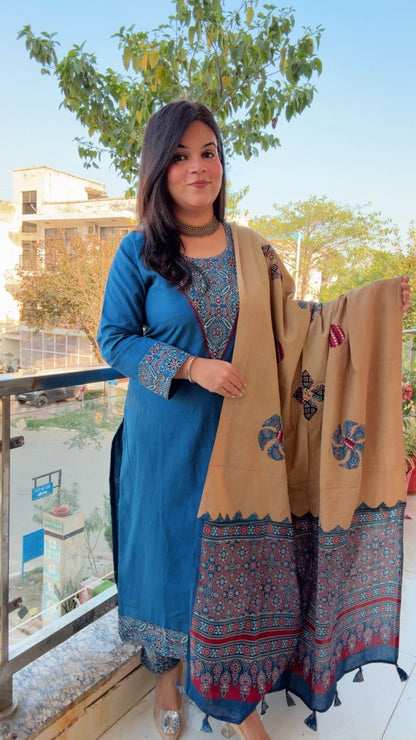 Blue Cotton Suit