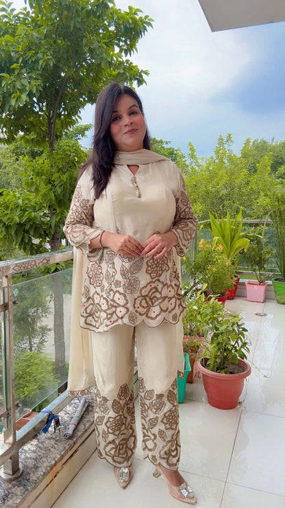 White Chinnon Suit
