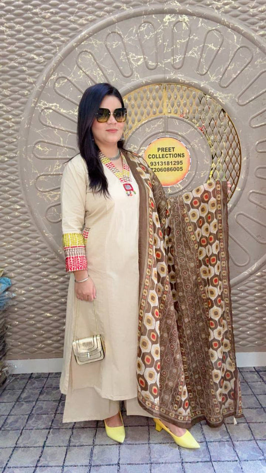 Cotton Cream Suit