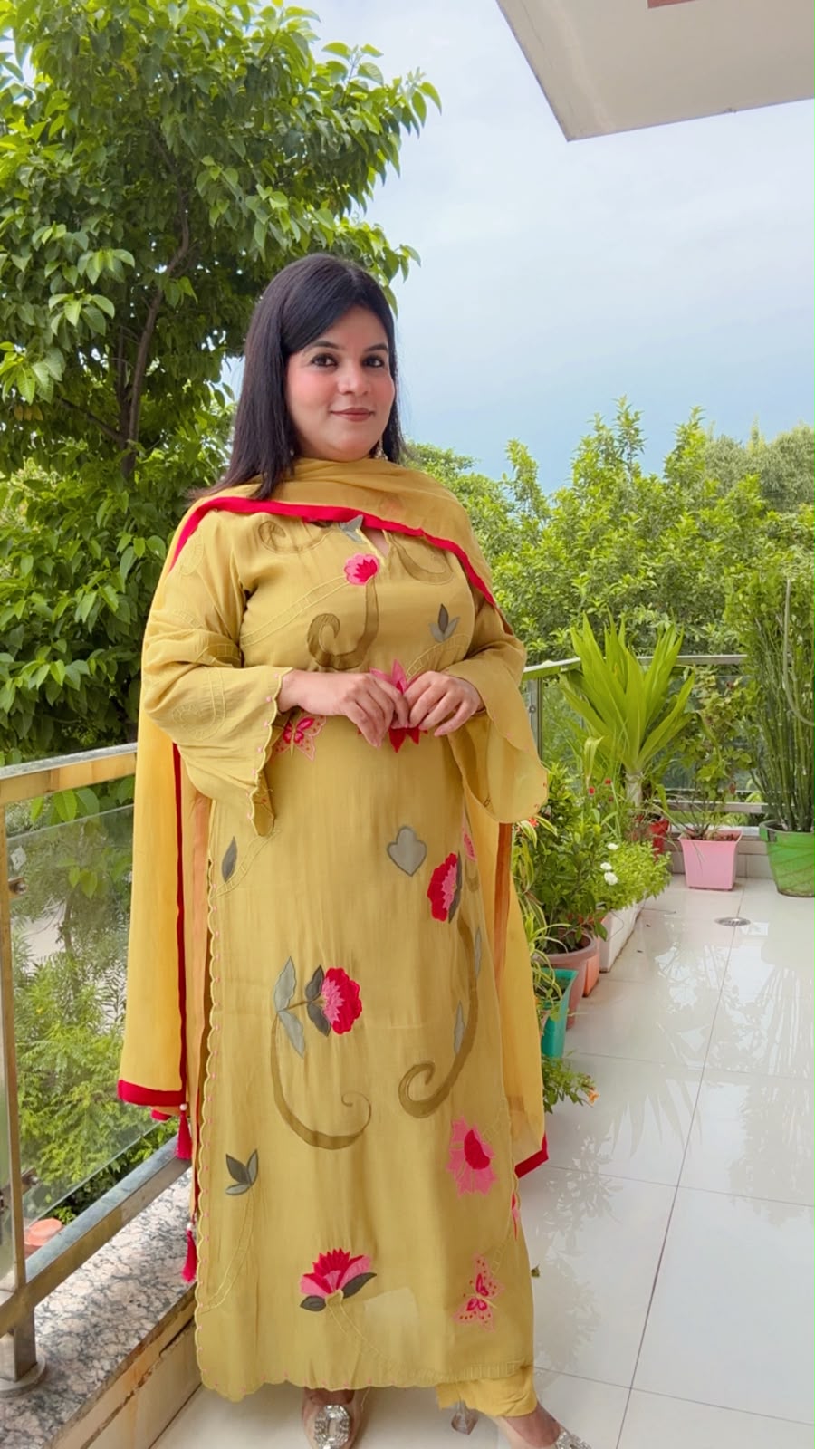Yellow Mal chanderi