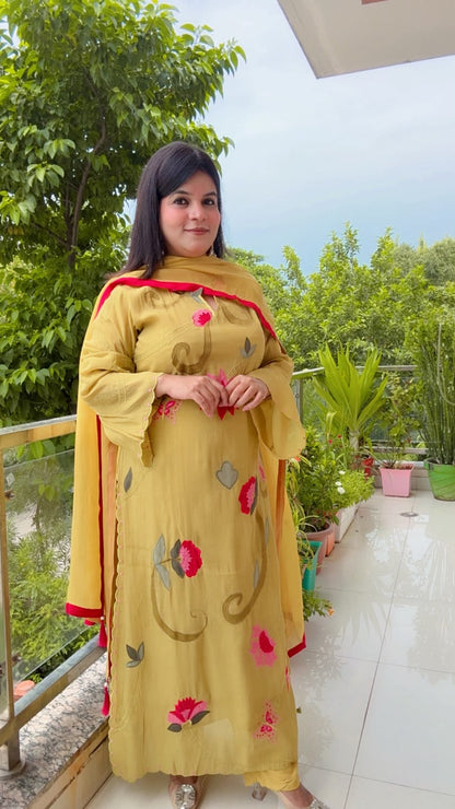 Yellow Mal chanderi