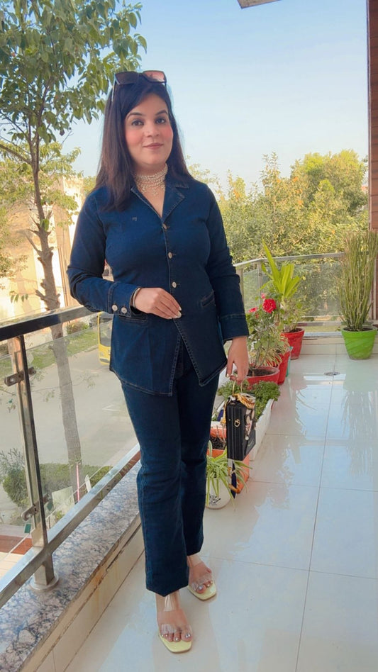 DENIM CORD-SET