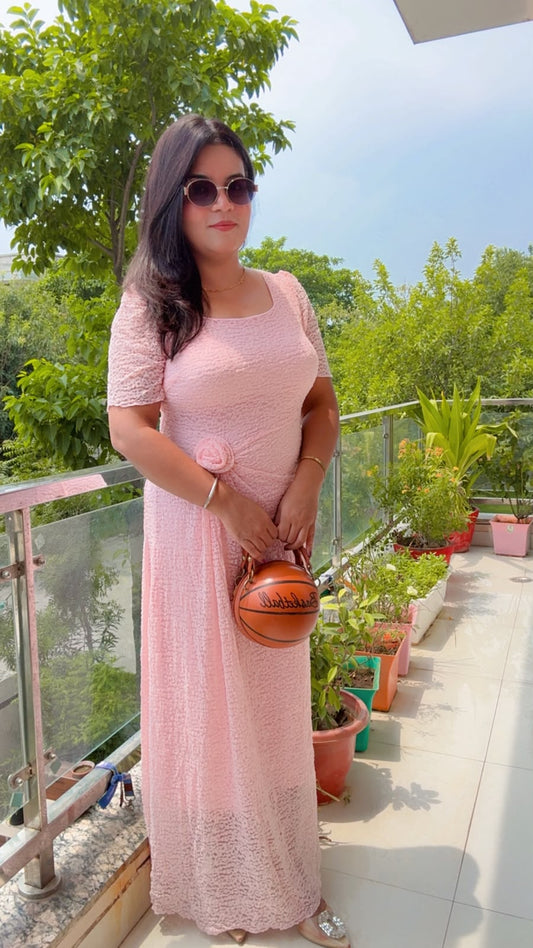 Pink Maroon Brown Maxi dresses