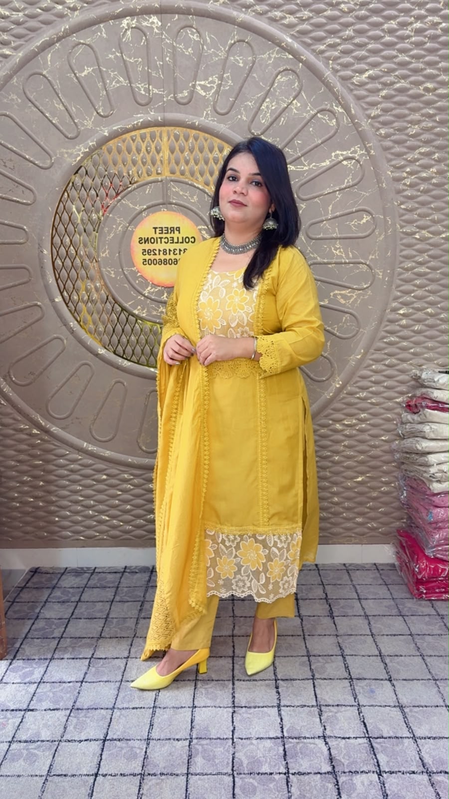 Yellow Mal Cotton Suit