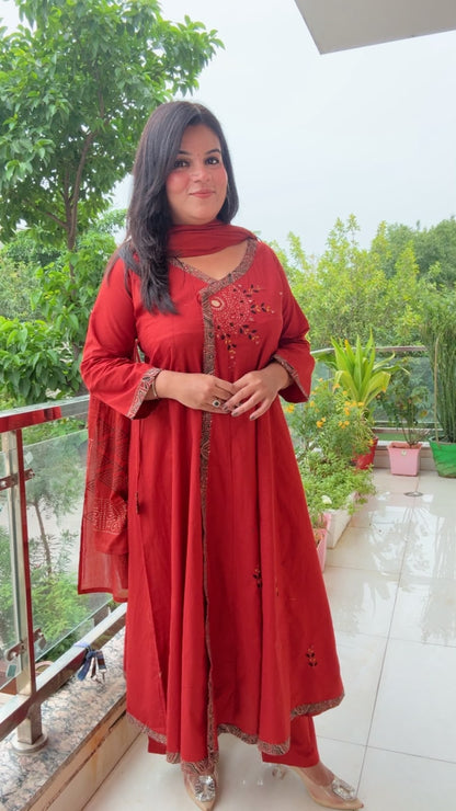 Pure Cotton Angarakha Suit