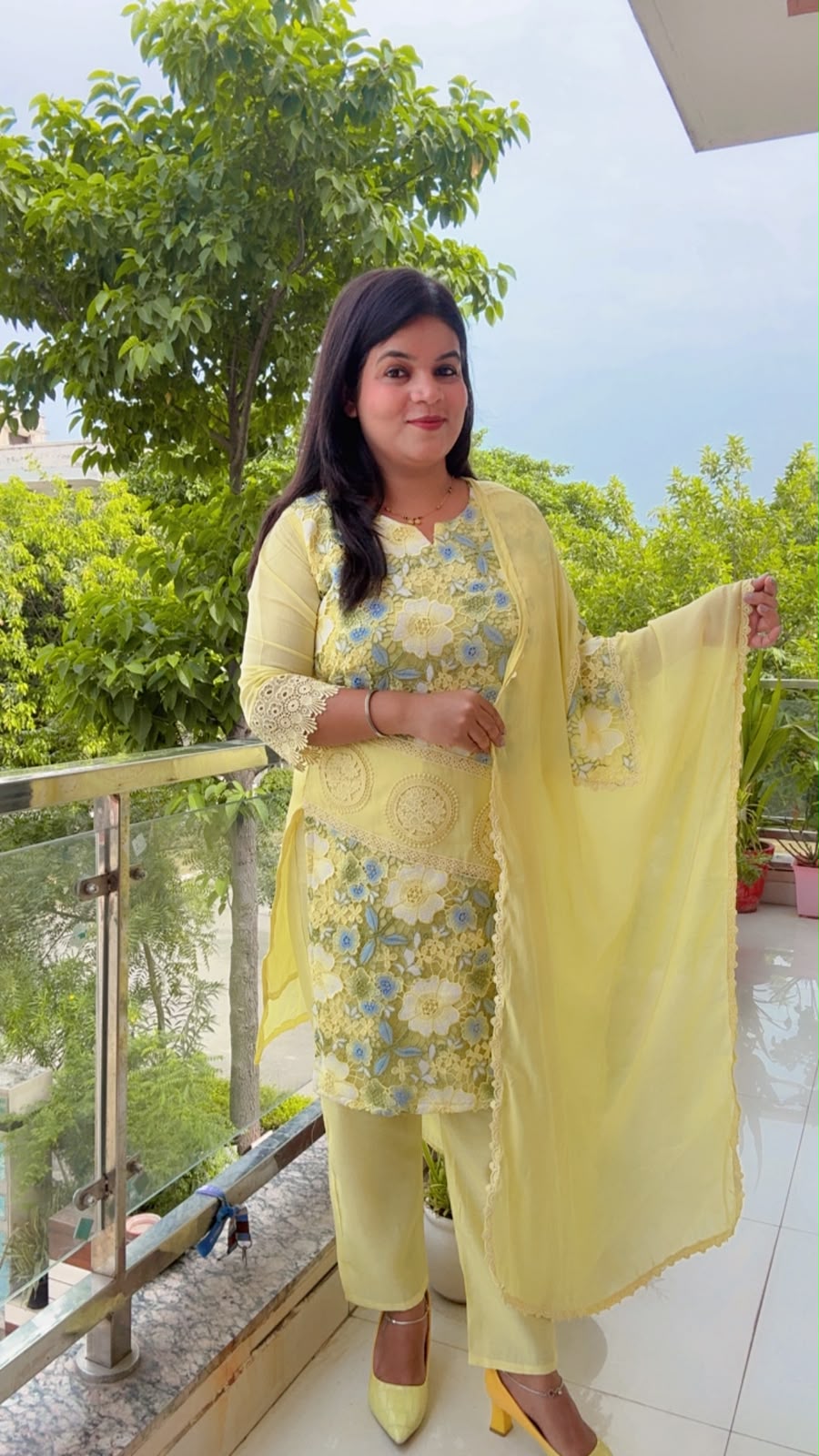 Yellow Mal Silk Suit